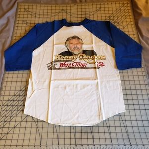 1984 Kenny Roger's 3/4 sleeve concert t shirt M